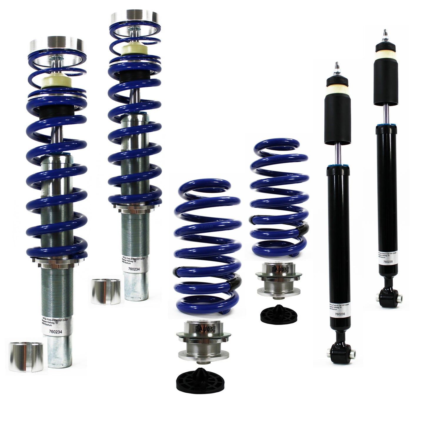 SUSPENSÃO REGULÁVEL COILOVER BLUE LINE PARA AUDI A4 B9 AVANT 2015-