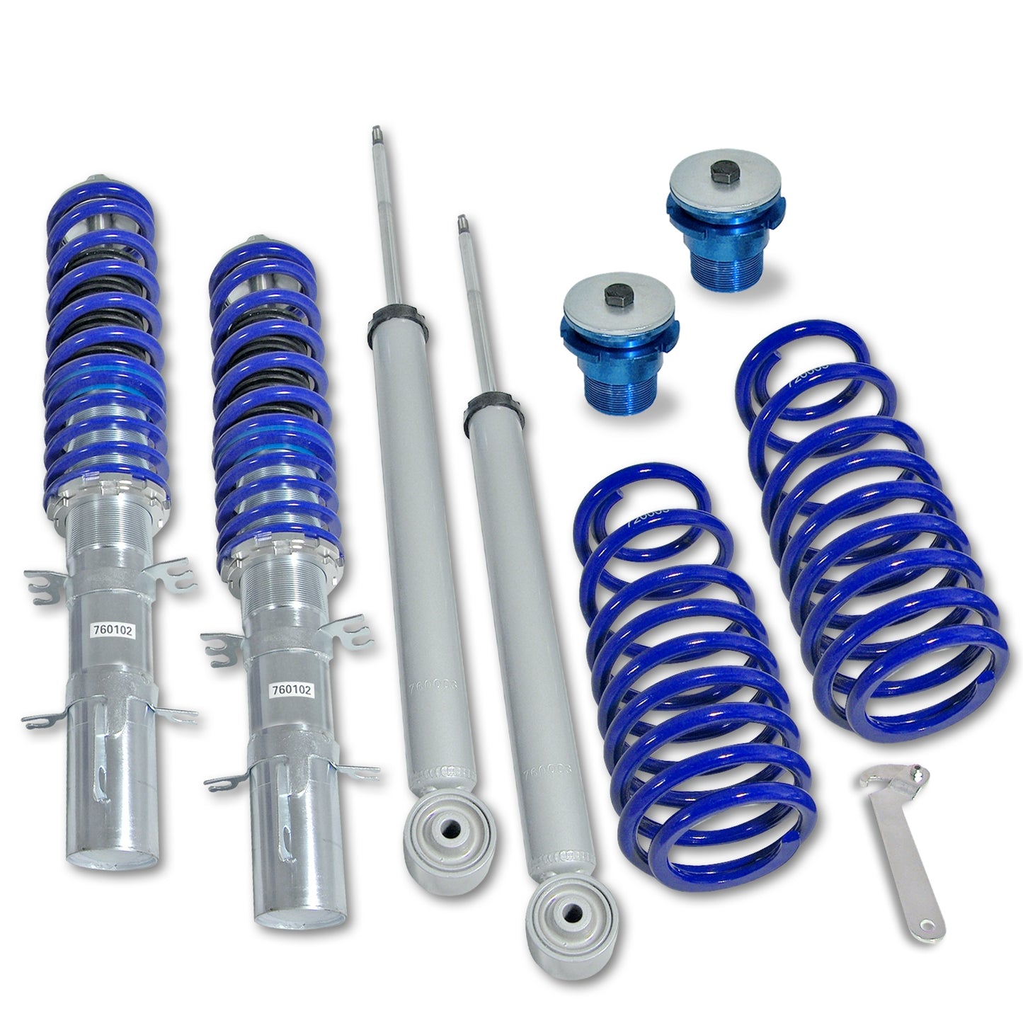 SUSPENSÃO REGULÁVEL COILOVER BLUE LINE PARA VOLKSWAGEN VW GOLF 4 / BORA + Variant (1J) 97-06