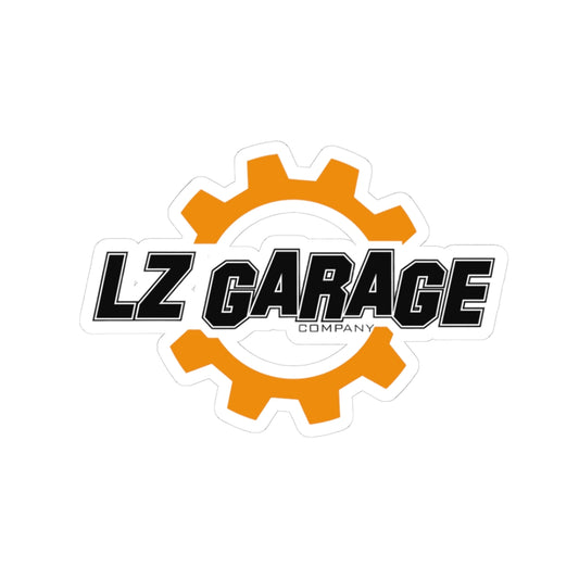 Autocolante Lz Garage Co. Fundo Branco ou Trasparente