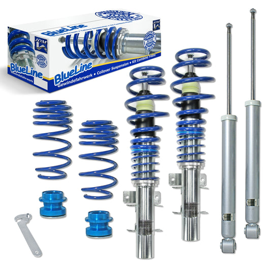 SUSPENSÃO REGULÁVEL COILOVER BLUE LINE PARA SEAT IBIZA 6L CORDOBA 6L 1.2, 1.4, 1.4 TDi, 1.9SDi, 1.9TDi