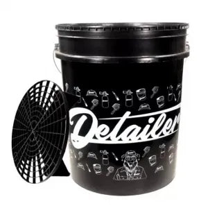 Balde PRETO com Separador de Partículas - Detailer (19 Litros)
