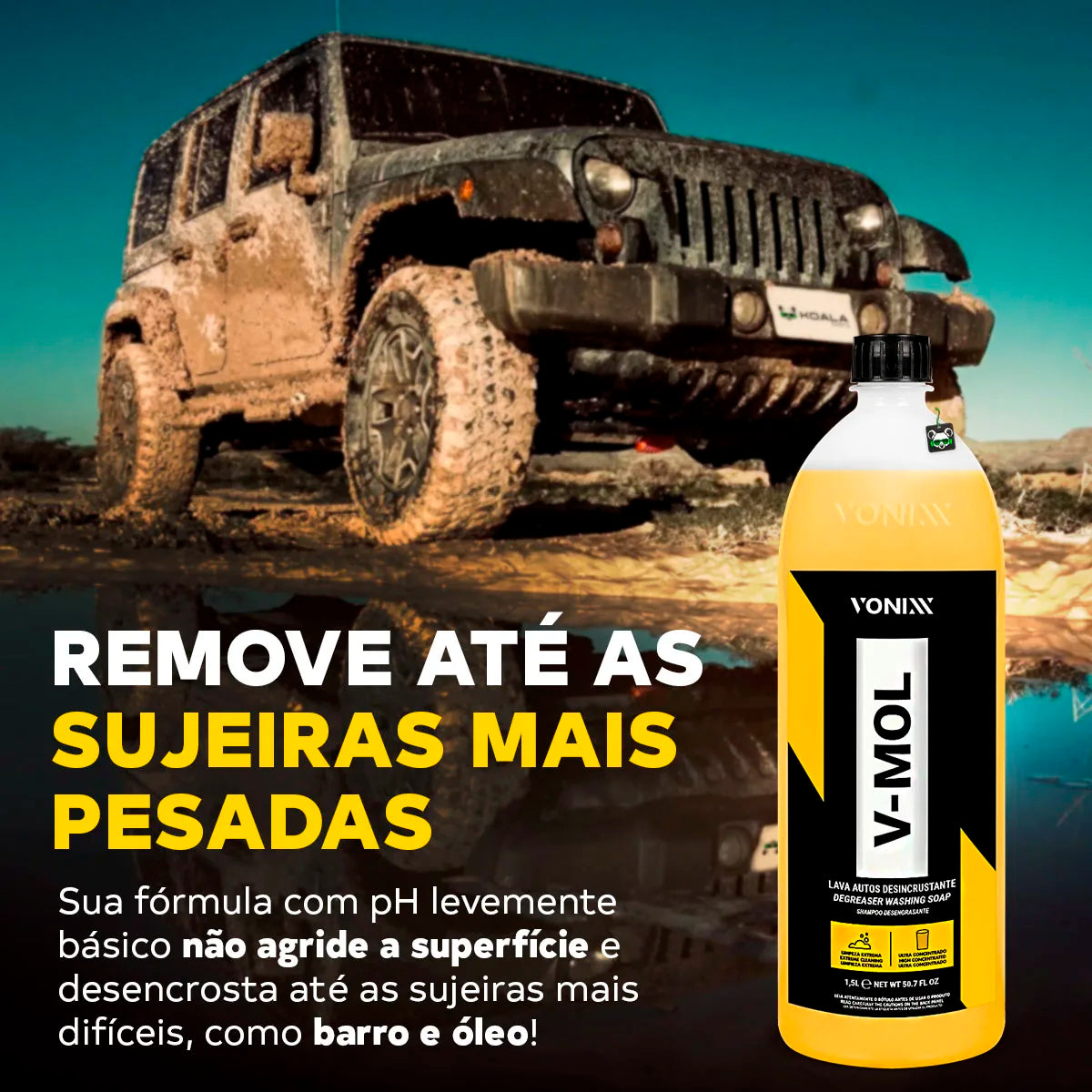 Shampoo Automotivo Lava Pesada V-Mol 1,5L – Vonixx