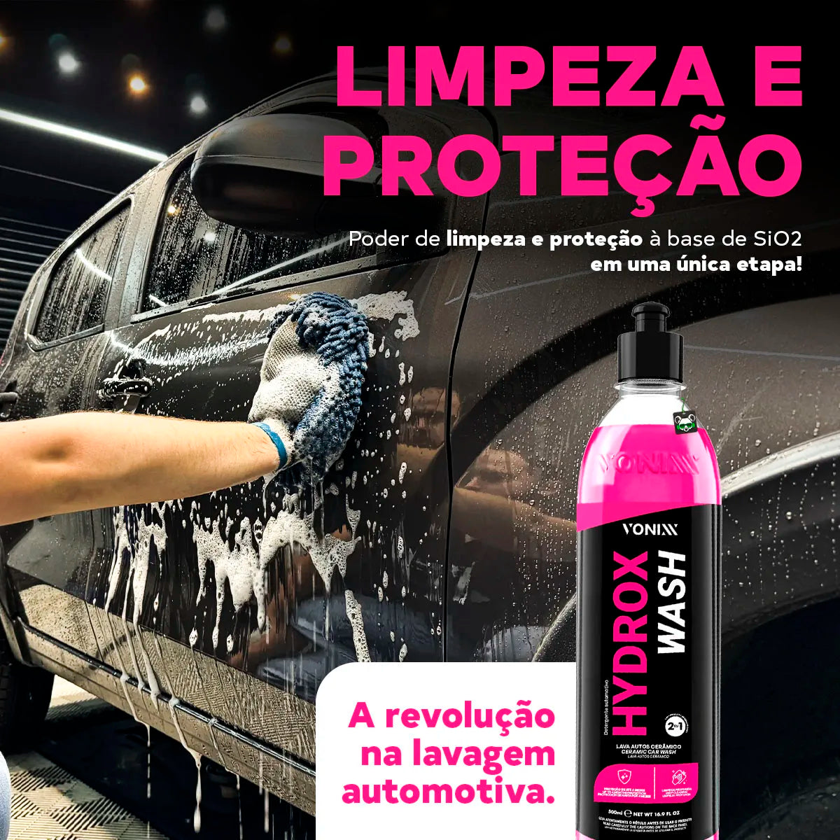 Shampoo Automotivo Cerâmico Hydrox Wash 500ml – Vonixx