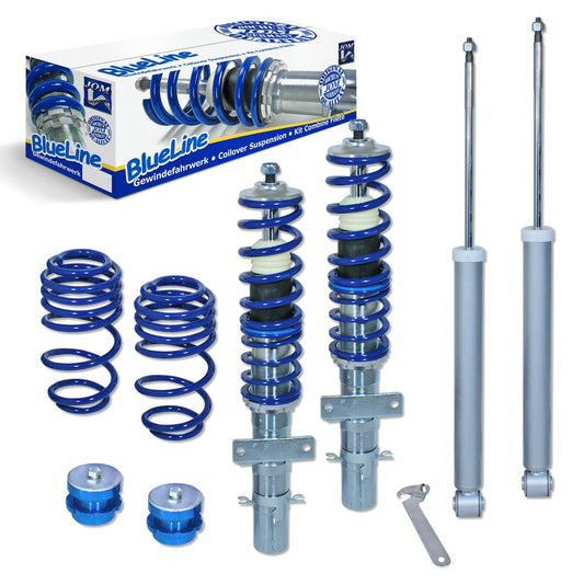 SUSPENSÃO REGULÁVEL COILOVER BLUE LINE PARA AUDI A1 8X 1.2 TFSI, 1.4 TFSI, 1.6 TDI, 2.0 TDI  2010 - 2014