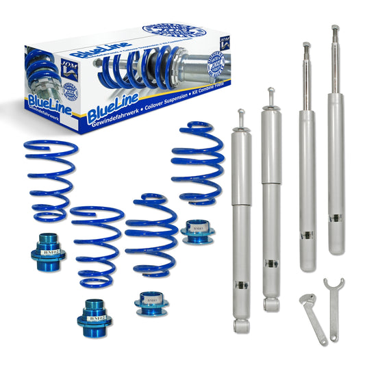 SUSPENSÃO REGULÁVEL COILOVER BLUE LINE PARA BMW SERIE 3 E30 316, 316i, 318i, 320i, 323i, 325i & 324D