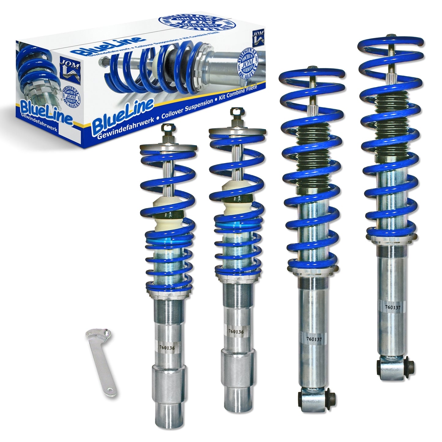 SUSPENSÃO REGULÁVEL COILOVER BLUE LINE PARA BMW SERIE 5 E60 E61