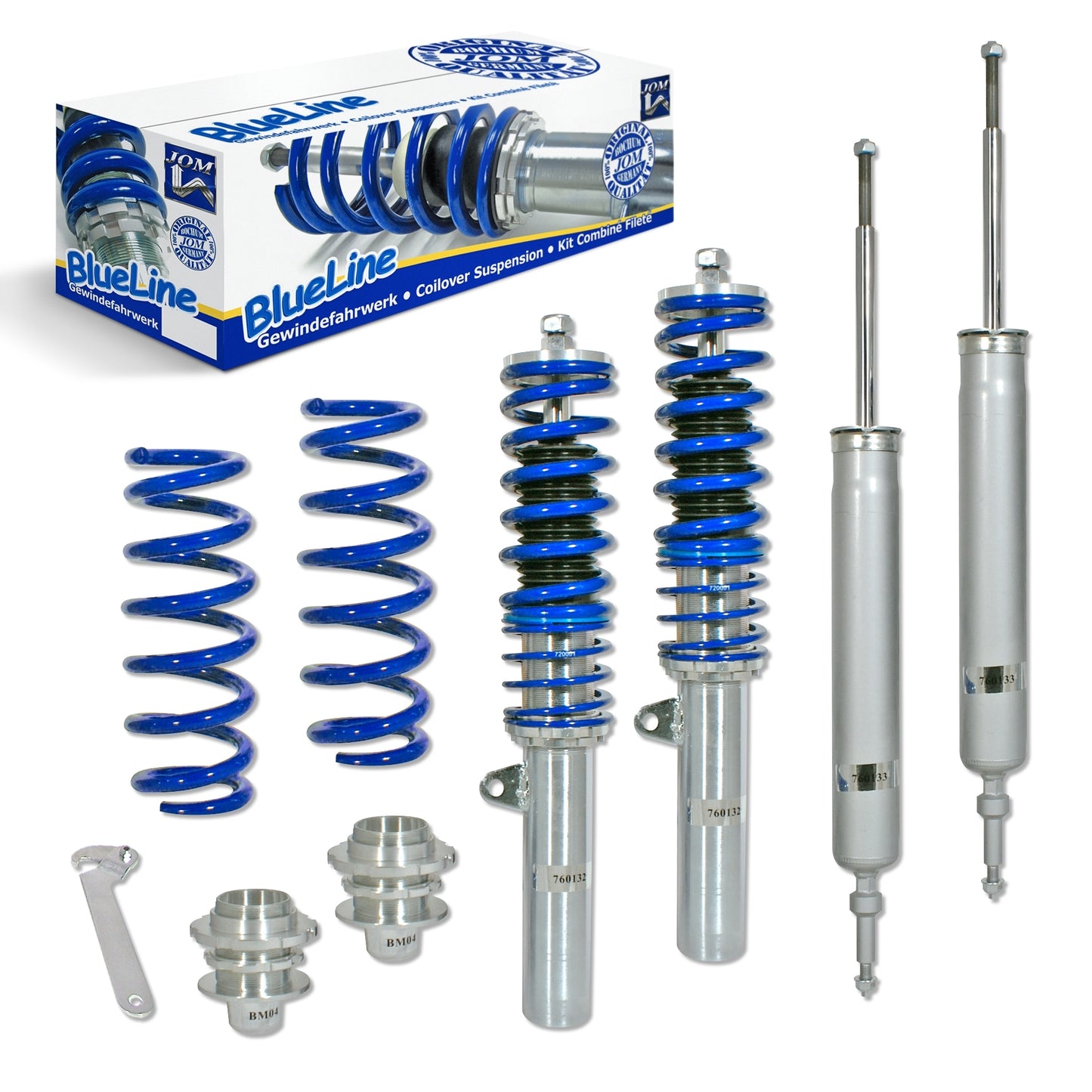 SUSPENSÃO REGULÁVEL COILOVER BLUE LINE PARA BMW SERIE 1  (E81/ E87/ E82/ E88)