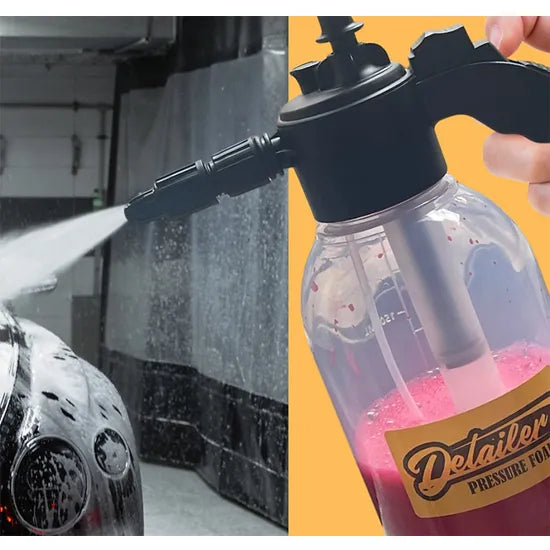 Pulverizador e Snow Foam Manual 3 em 1 Pressure Foam - Detailer (Capacidade 2 Litros)